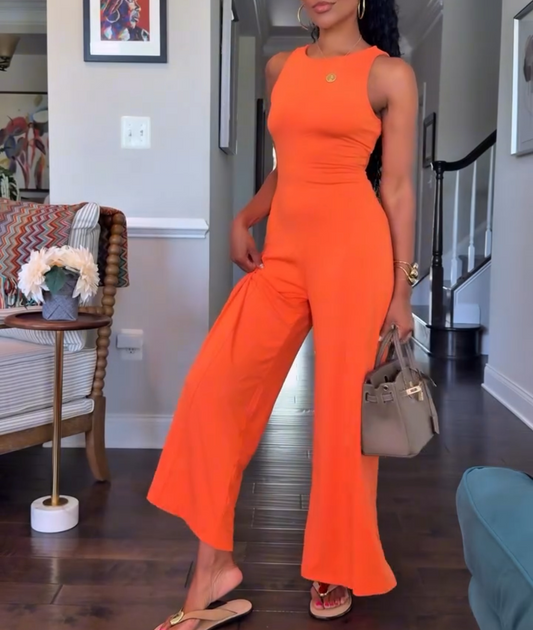 Backless jumpsuit