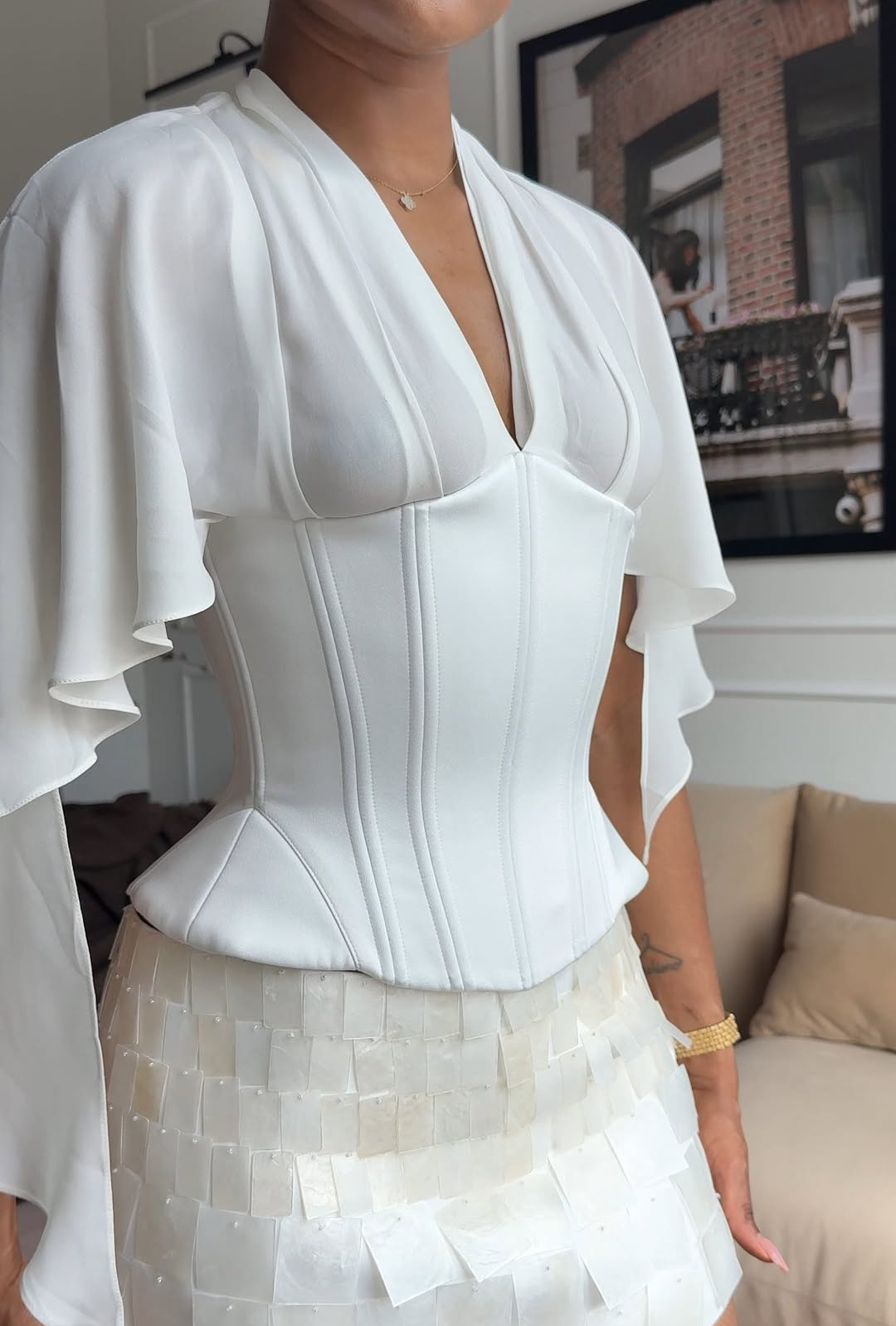 Ruffled Tunic Top
