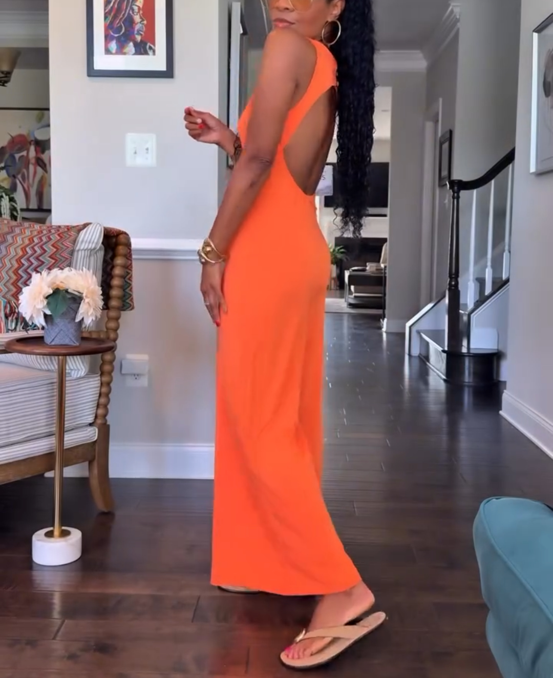 Backless jumpsuit
