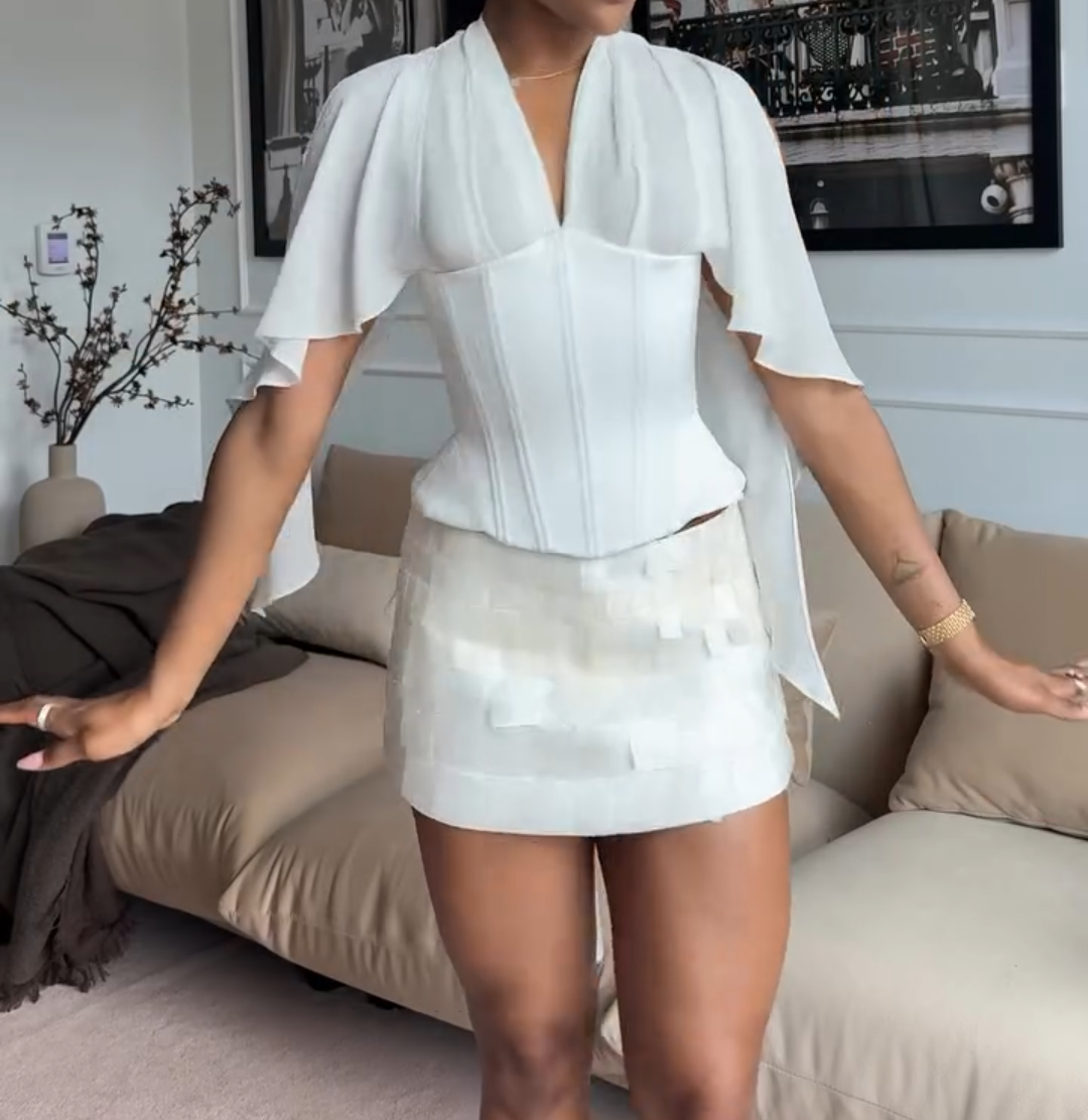 Ruffled Tunic Top
