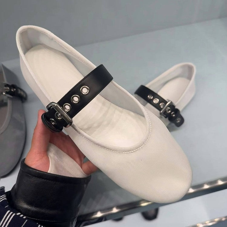 Mesh breathable slip-on ballet shoes