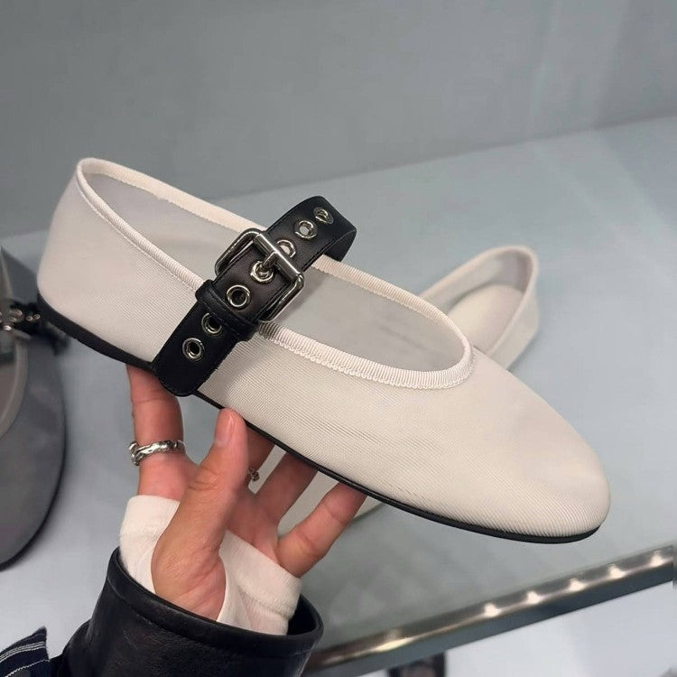 Mesh breathable slip-on ballet shoes