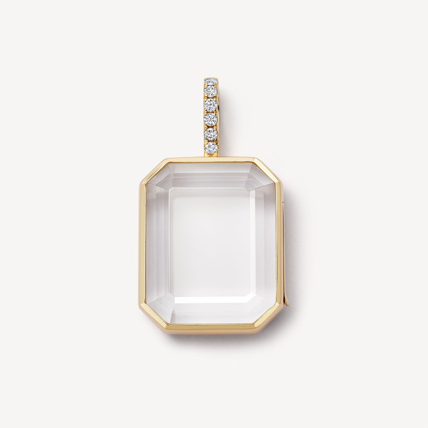 Openable and closable transparent DIY pendant necklace