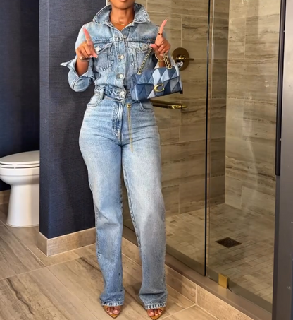 Long-sleeved jeans