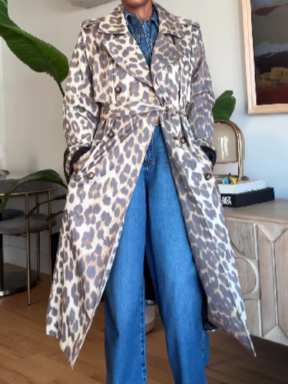 Animal Print Coat