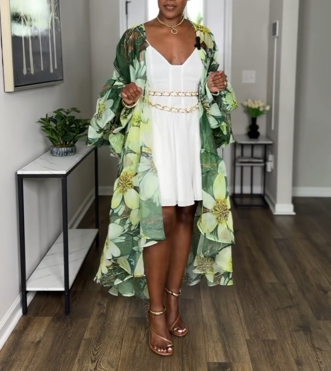 Asymmetrical Lantern Sleeve Jacket