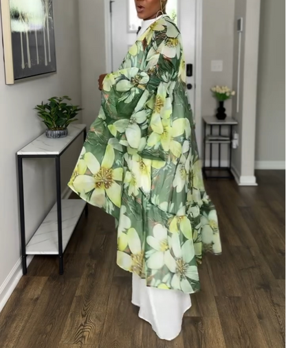 Asymmetrical Lantern Sleeve Jacket