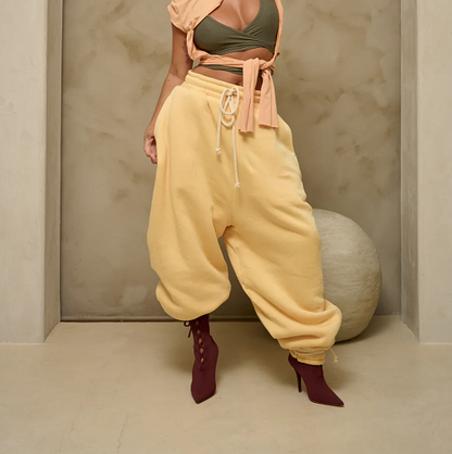 Irregular sweatshirt suit