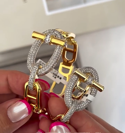 Horizontal bar OT series rings and bracelets