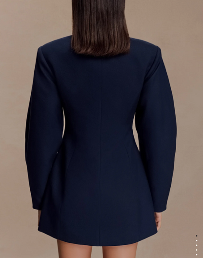 Blazer Mini Dress - Navy