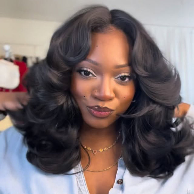 Lace Wig Mid-length Curls