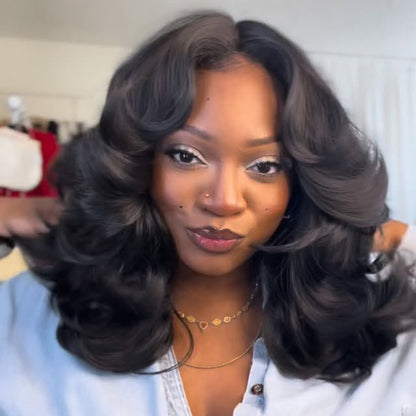 Lace Wig Mid-length Curls