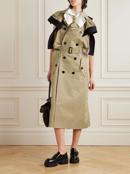 Lace-Up Double-Buckle Dress