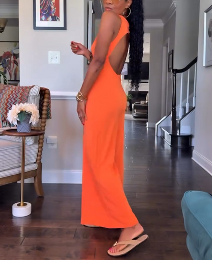 Backless jumpsuit