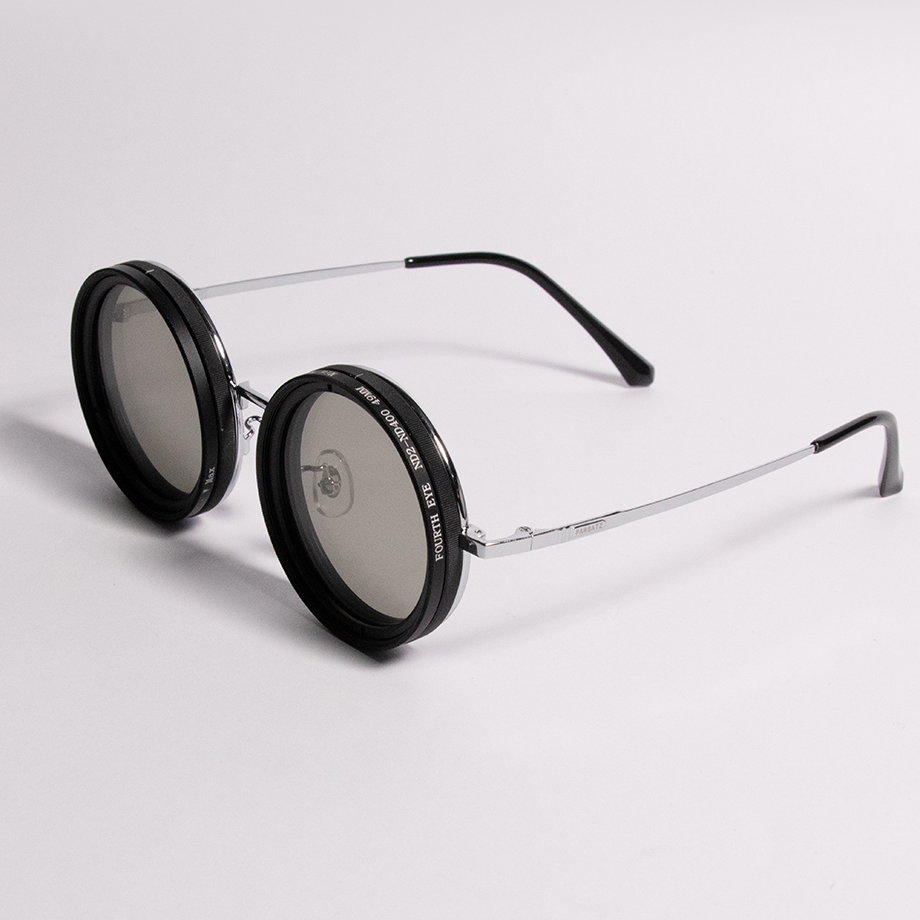 Adjustable Tint Sunglasses, 1-9 Gears Rounded Polarized Glasses with ND Filter Lenses