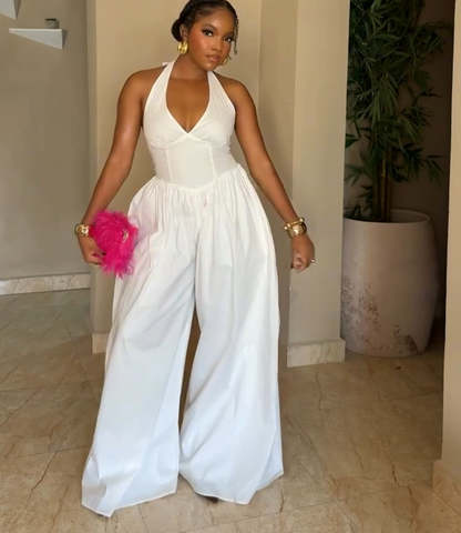 Sexy halterneck jumpsuit