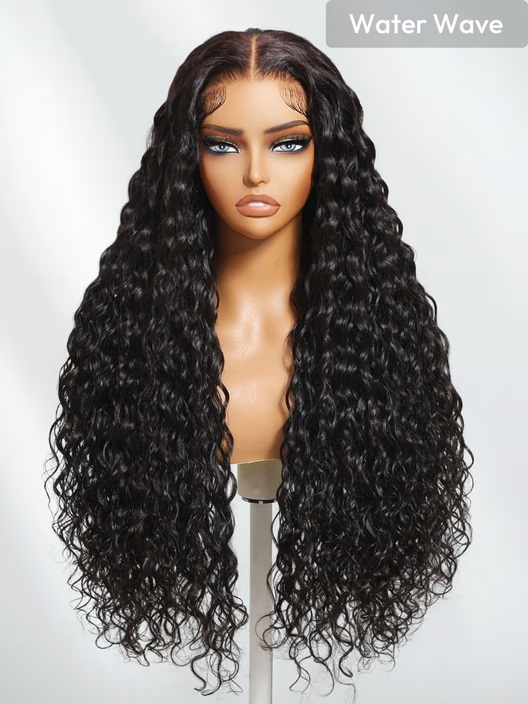 Quick-release, glue-free, water ripple invisible knot wig