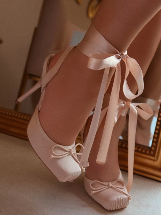 Ballet Lace Up Heels