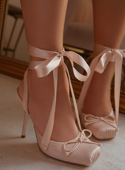 Ballet Lace Up Heels