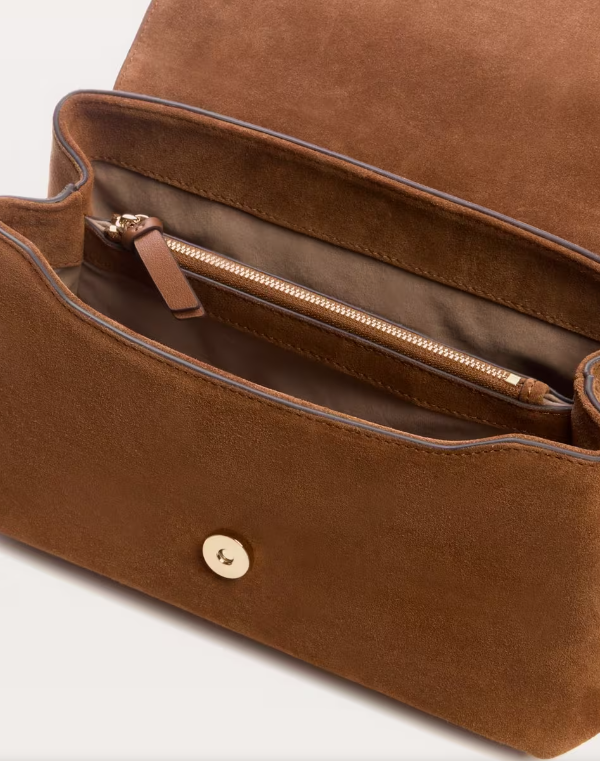 Suede Handle Bag