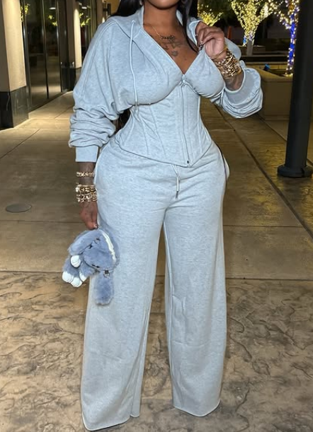 Statement Hoodie Sweater Set