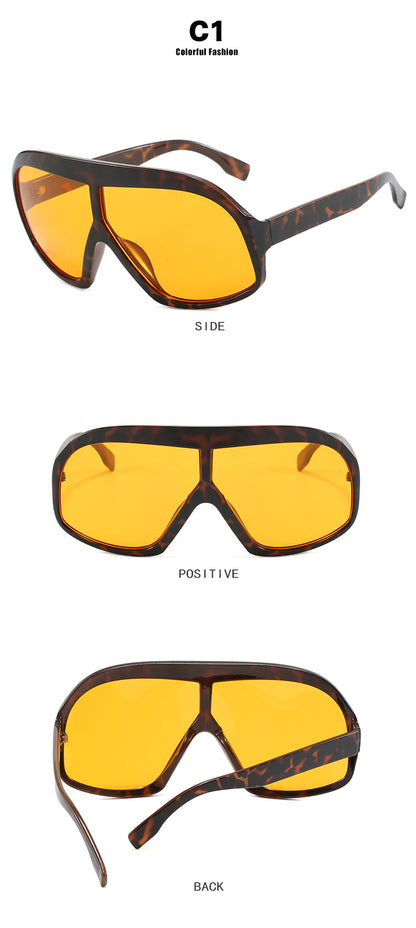 Large Frame Exaggerated Fashion Sunglasses
