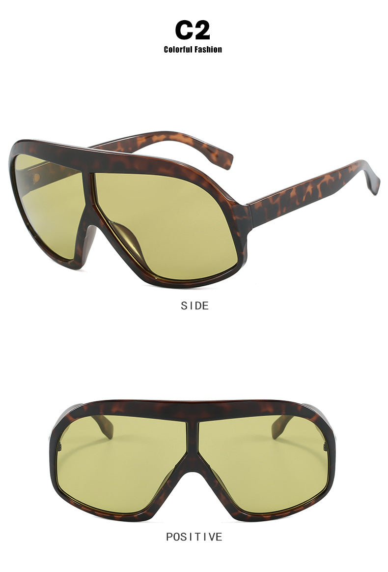 Large Frame Exaggerated Fashion Sunglasses
