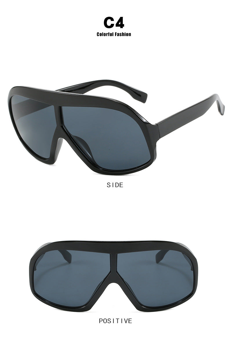 Large Frame Exaggerated Fashion Sunglasses
