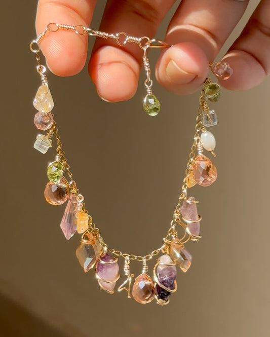 Natural crystal bracelet