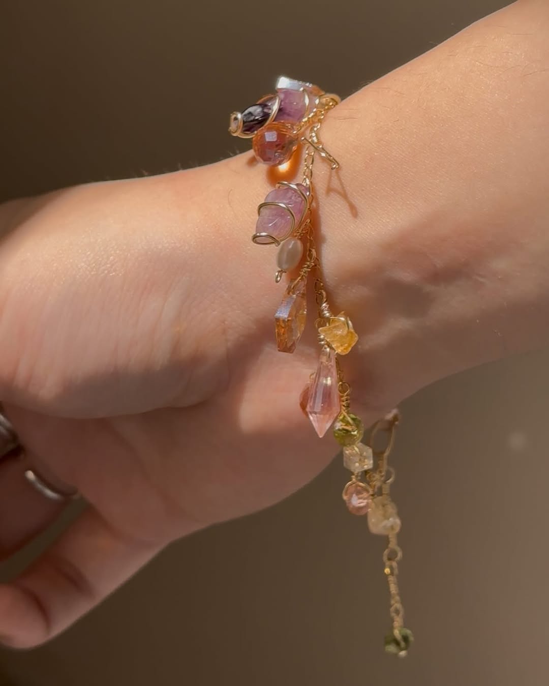 Natural crystal bracelet
