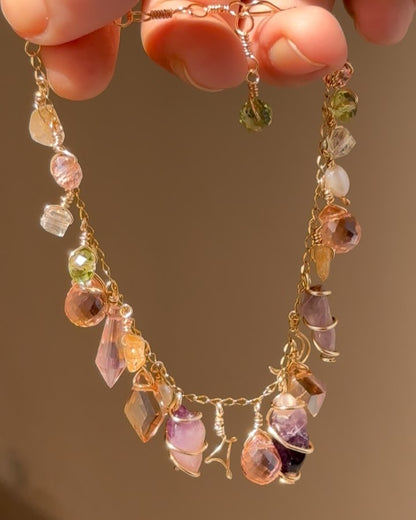 Natural crystal bracelet