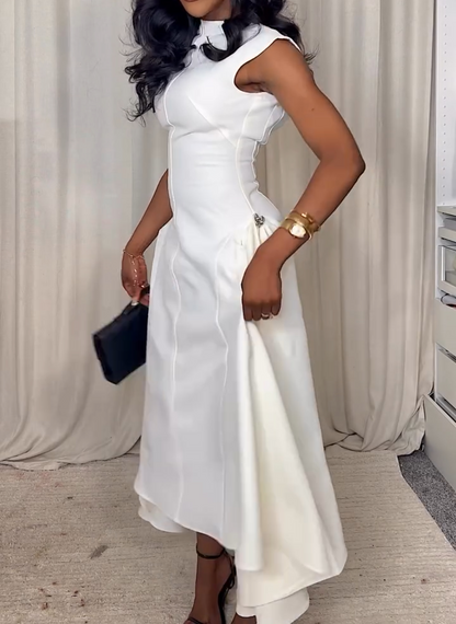 Sleeveless bodycon ruched dress