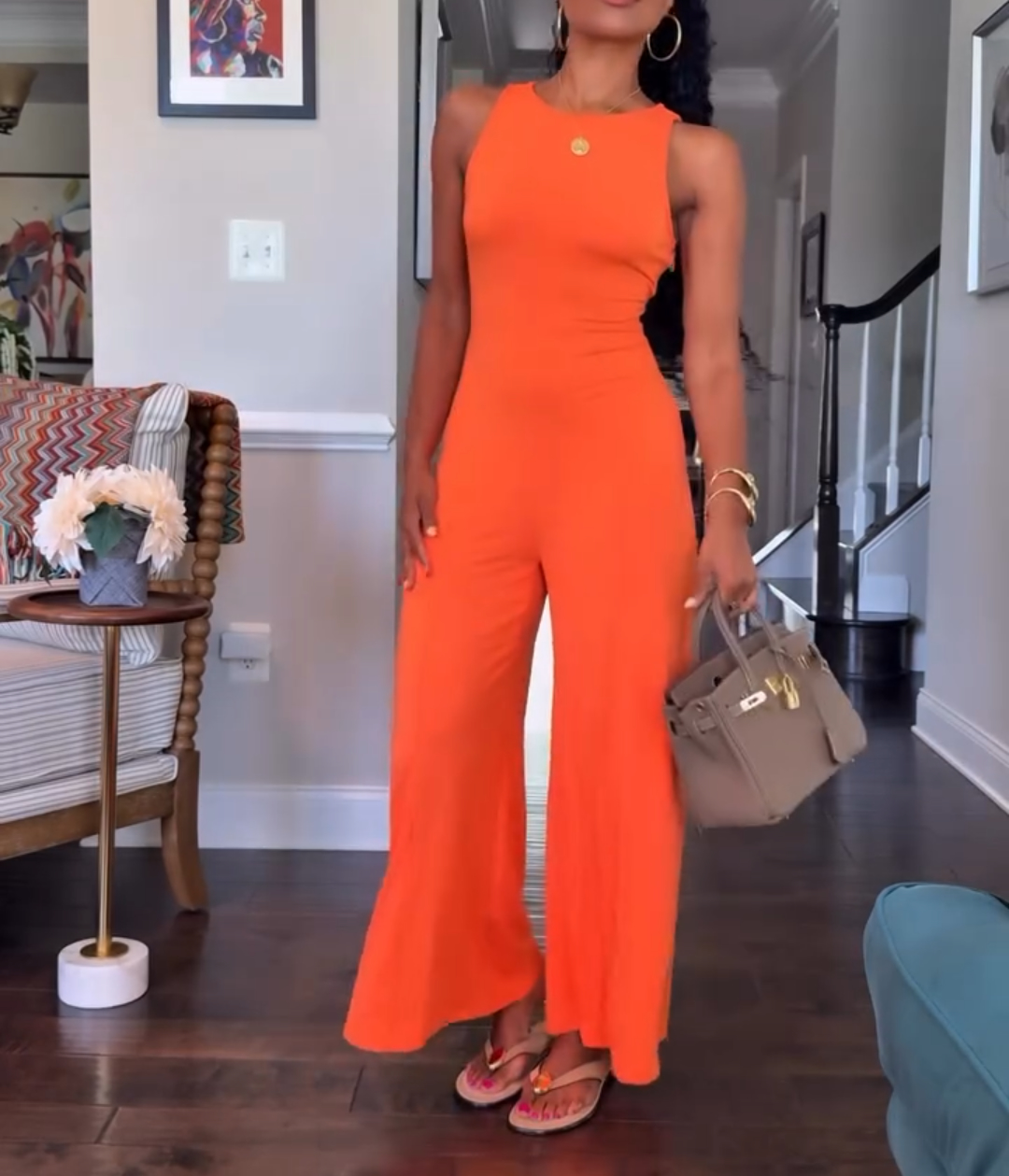 Backless jumpsuit