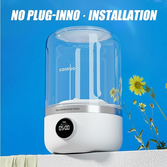Portable washing machine, quiet and rechargeable mini washing machine