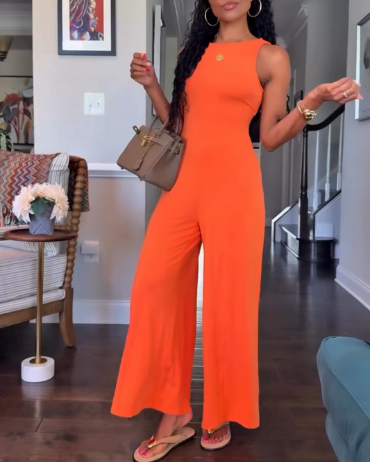 Backless jumpsuit