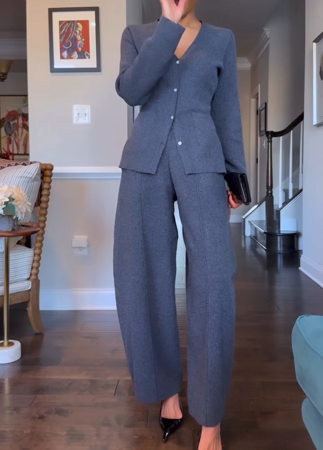 Knitted suit