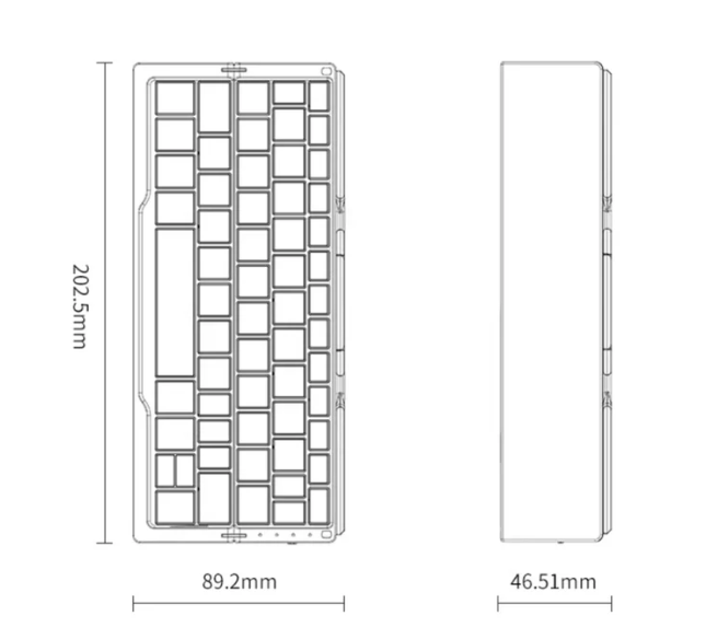 Foldable Bluetooth Keyboard