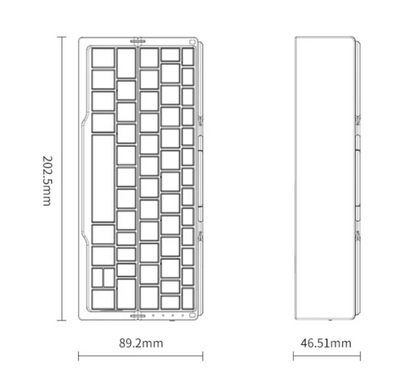 Foldable Bluetooth Keyboard