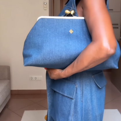 Denim Clutch
