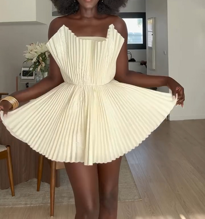 Pleated princess skirt