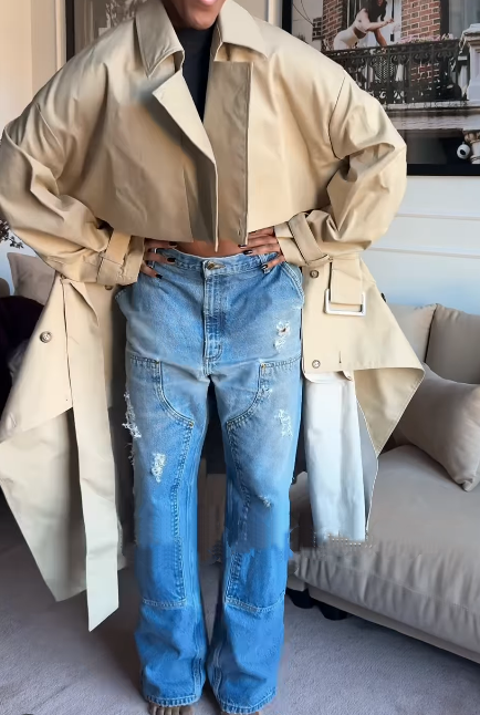 The Chic Cut-out Trench Coat