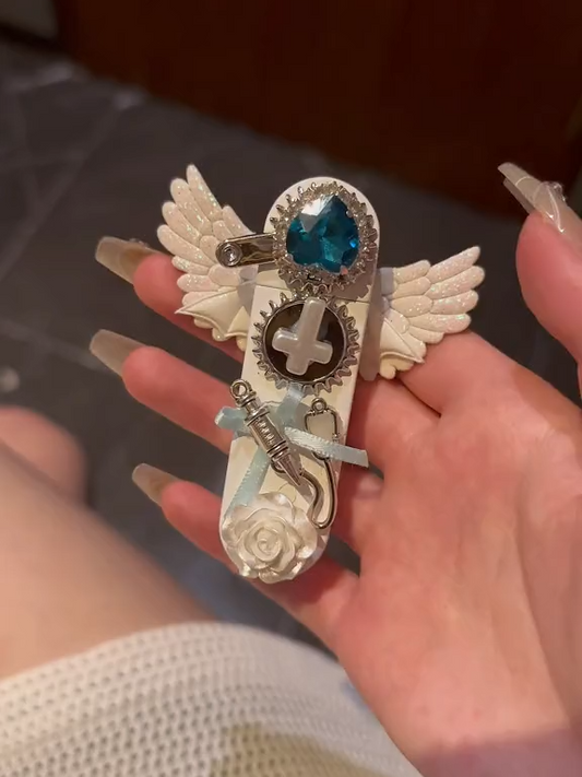 Angel Wings Pure White Gear Lighter