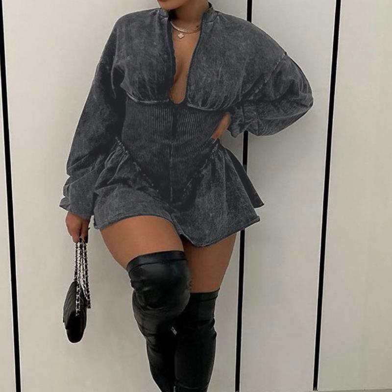 Waist casual sports fashion jumpsuit